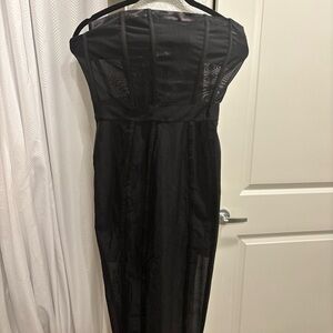 ASOS Black Strapless Dress
